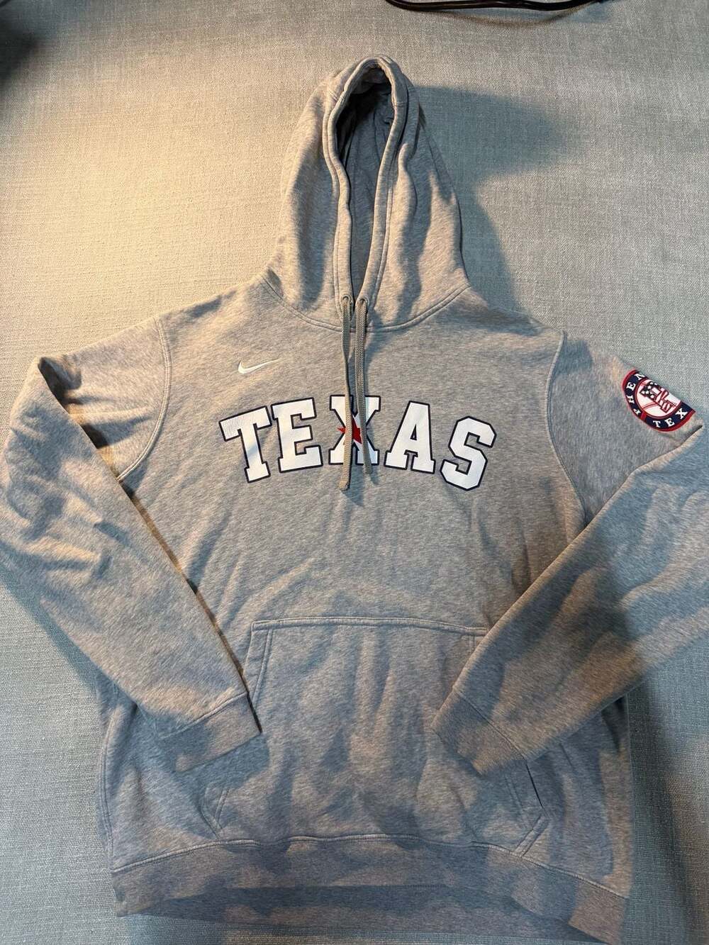 Nike Texas Phenom Baseball Hoodie Gray Size Large